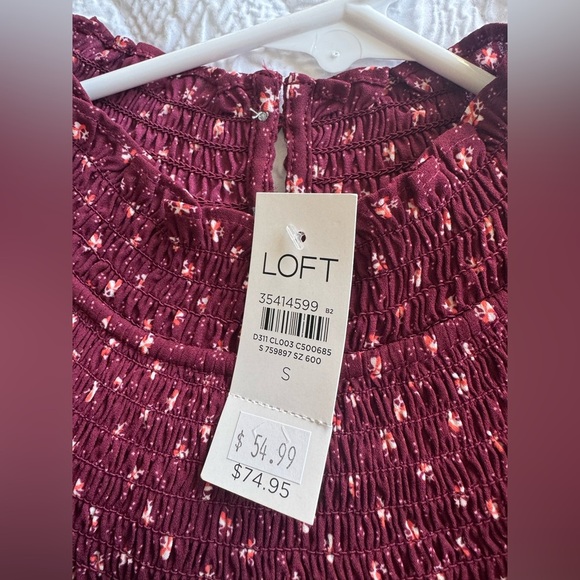 Monarch Ruffle Smocked Yoke Blouse Size S - Picture 8 of 11